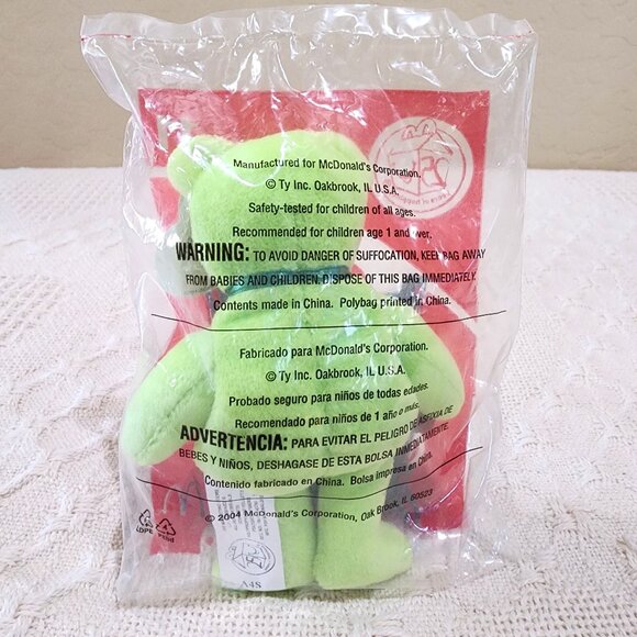 NIP - 2004 McDonald's TY Beanie Babies Happy Meal 25th FRIES THE BEAR #11 Plush - Picture 4 of 5